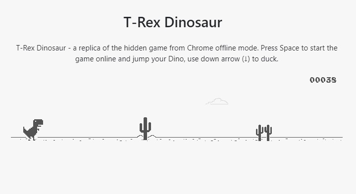 Dinosaur Game screenshot